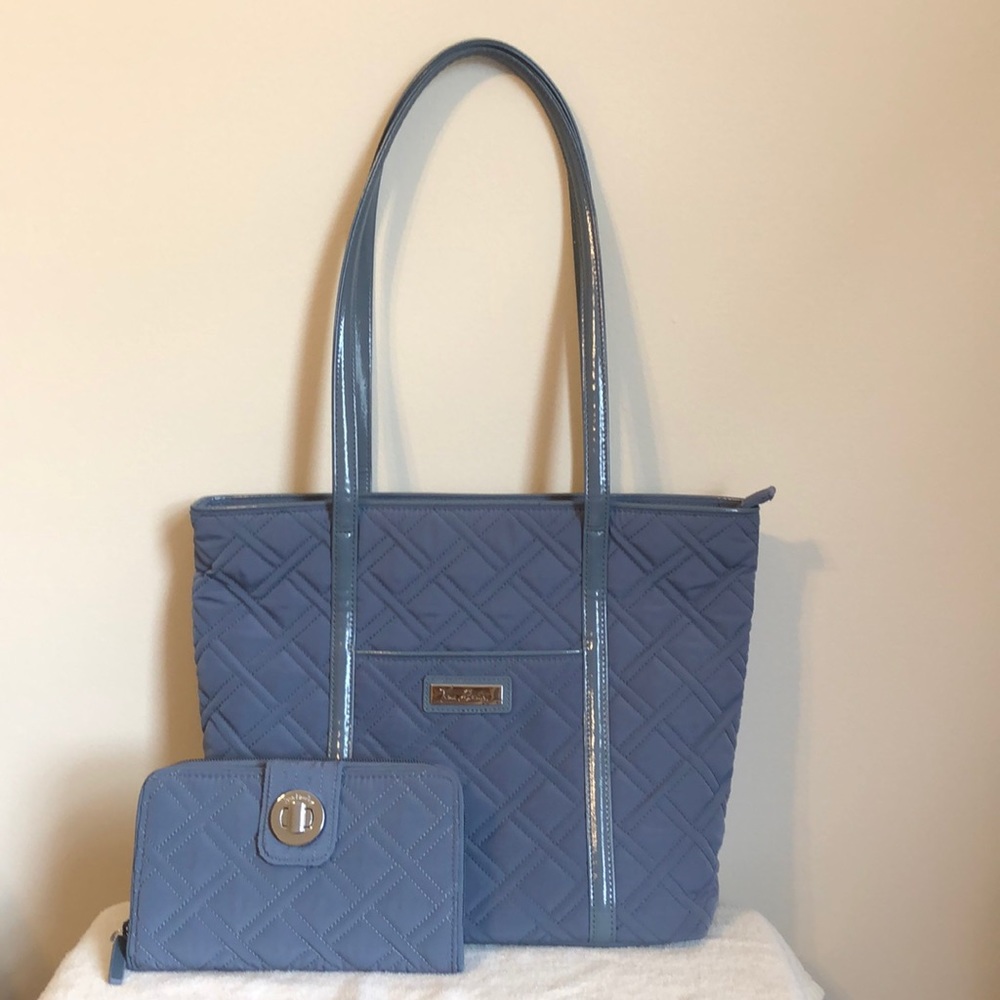 Vera Bradley Small Trimmed Tote & Matching Wallet